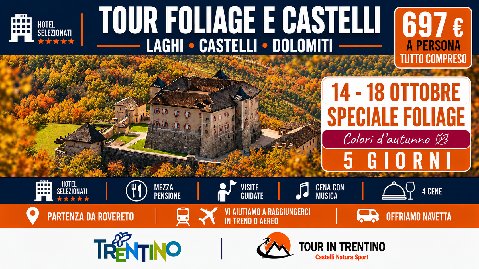 Tour Foliage e Castelli  - 14 Ottobre 2026