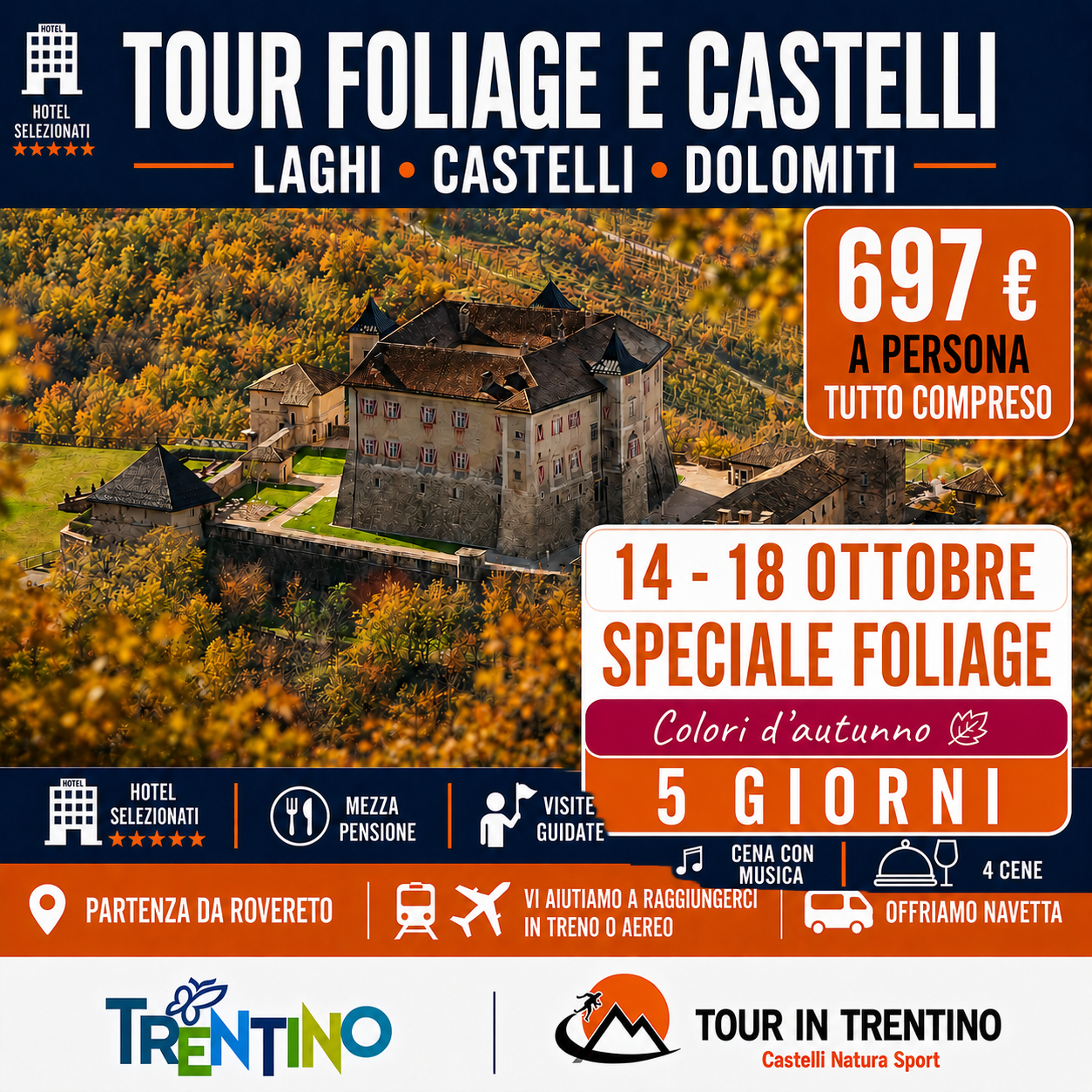 Tour Foliage e Castelli  - 14 Ottobre 2026