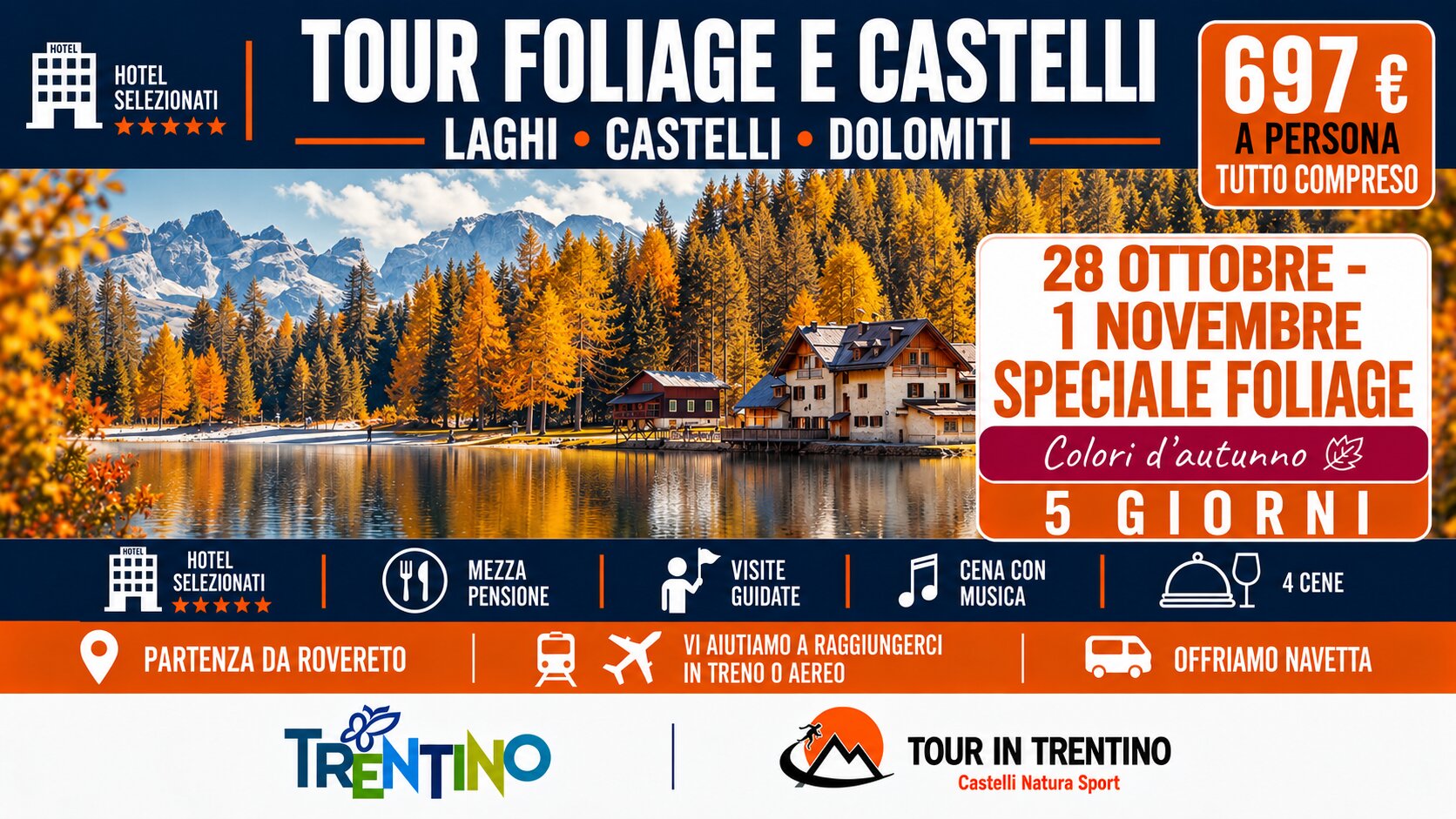 Tour Foliage e Castelli  - 28 Ottobre 2026